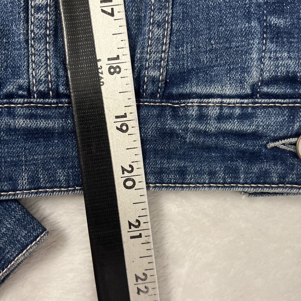 Cosmic Blue Love By Stitch Fix Denim Jean Jacket Womens XS Trucker Long Sleeve - Picture 12 of 13